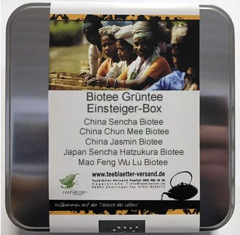 Biotee Grüntee Einsteiger-Box - Teeblätter-Versand