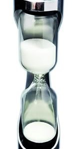 Tee-Uhr aus Edelstahl, weißer Sand, 1 Min