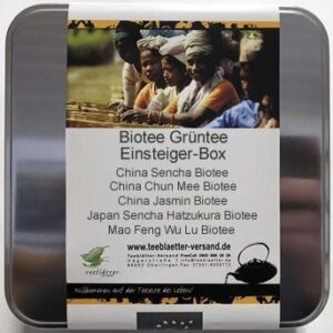 Biotee-Grüntee-Einsteiger-Box - Teeblätter Versand