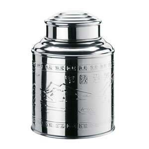 Dose-Tea-Caddy-100g-Edelstahl - Teeblätter Versand