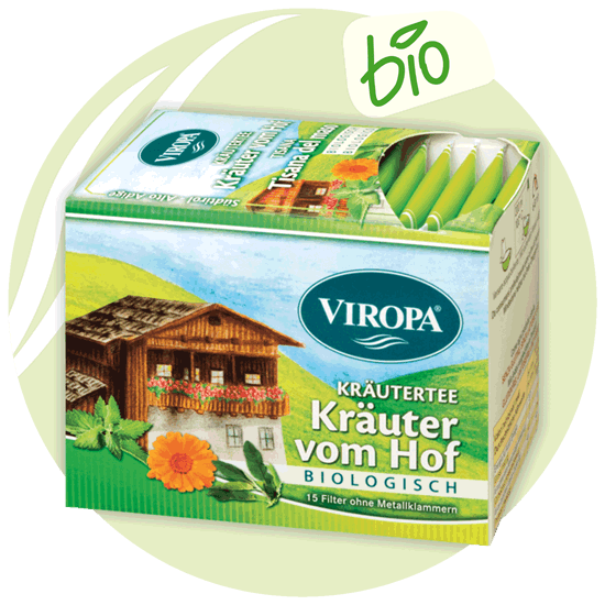 Viropa-Bio-Kräuter-vom-Hof 15 Beutel - Teeblätter Versand