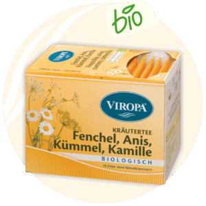 Bio Viropa Fenchel-Kümmel- Anis-Kamille-Tee 15 Beutel - Teeblätter Versand