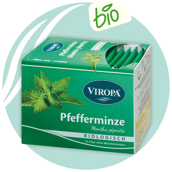 Bio Viropa Pfefferminz-Tee 15 - Teeblätter Versand